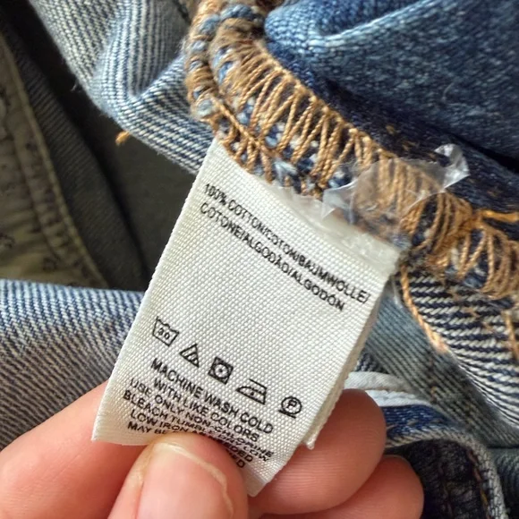 Free People Boyfriend Slouchy Overalls. Size 26 - Picture 6 of 6